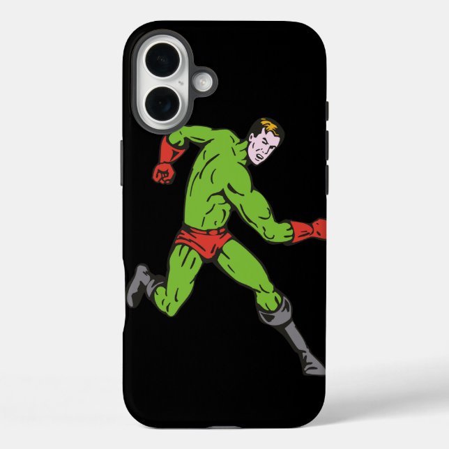 Green Superhero  Case-Mate iPhone Case (Back)