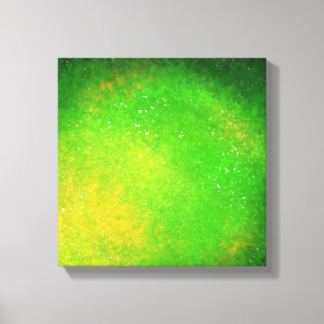 Green Supernova – Vibrant Canvas Print (Front)