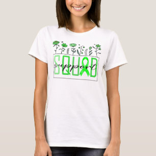 green support squad lymphoma cancer awareness T-Shirt