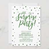 Green Surprise Adult Birthday Party Invitation (Front)