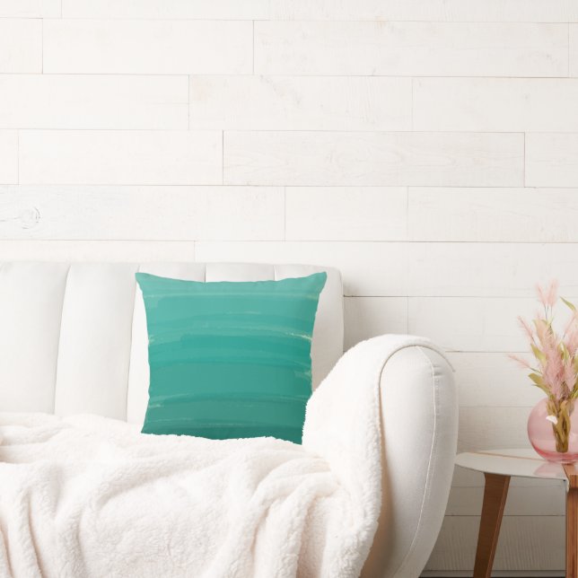 Green Sweep Ombre Pillow (Couch)
