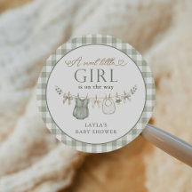 Green Sweet Baby Girl Clothesline Baby Shower