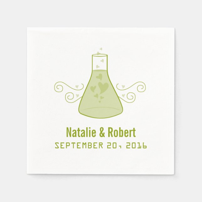Green Sweet Chemistry Paper Napkins (Front)