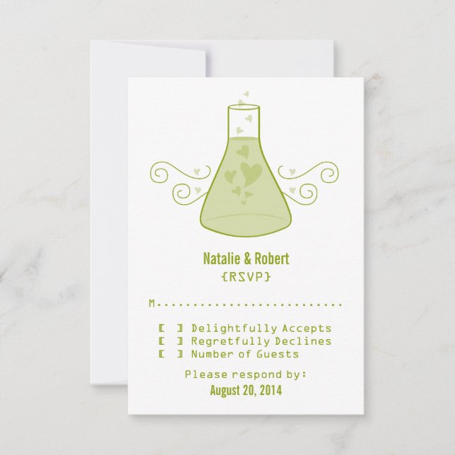 Green Sweet Chemistry Response Card (Front)