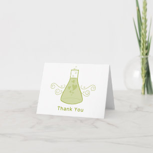 Green Sweet Chemistry Thank You Card