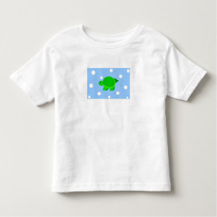Green Swimming Turtle Toddler T-shirt