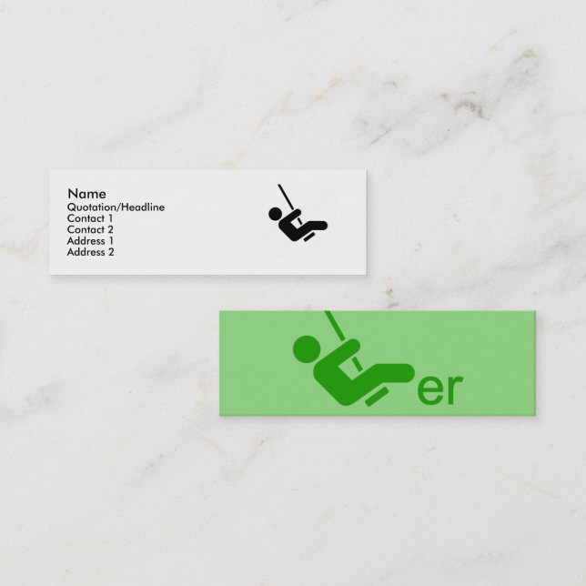 Green Swinger Calling Card (Front/Back)
