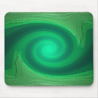 green swirl abstract mousepad