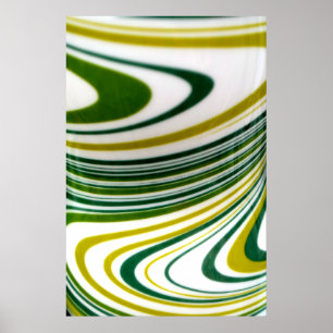 Green Swirl Canvas Print