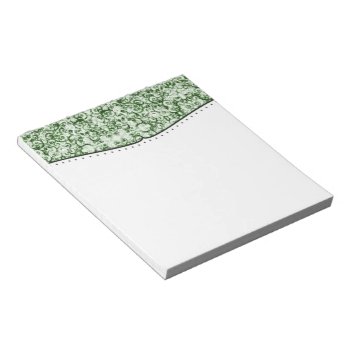Green Swirl Custom Notepad by capturedbyKC at Zazzle