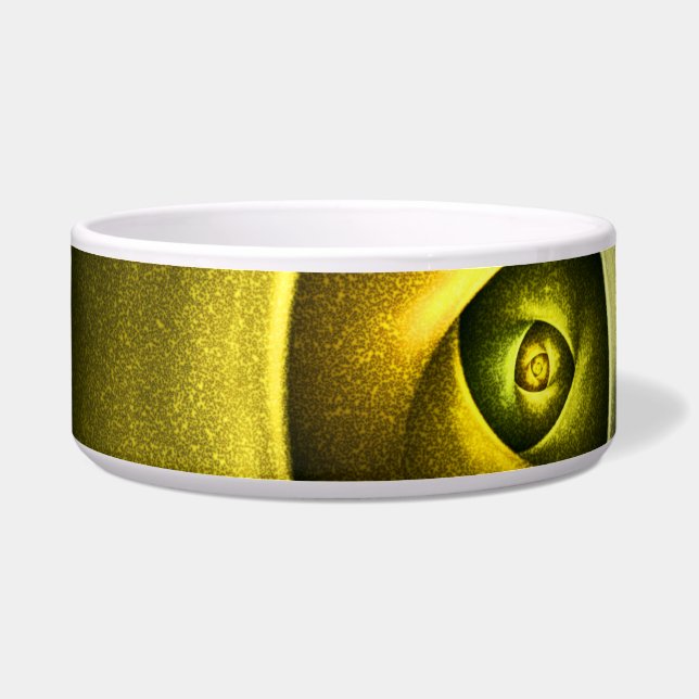 Green Swirl Floral Modern Abstract Art Pattern #23 Bowl (Front)