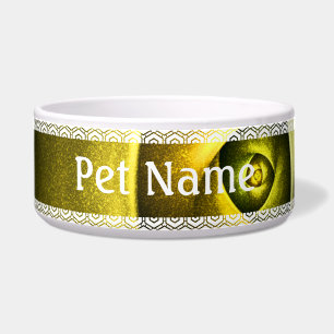 Green Swirl Floral Modern Abstract Art Pattern #23 Bowl