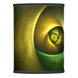 Green Swirl Floral Modern Abstract Art Pattern #23 Lamp Shade