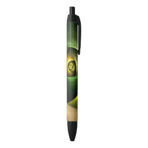Green Swirl Floral Modern Abstract Art Pattern #23 Pen
