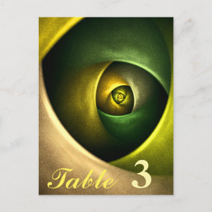 Green Swirl Floral Modern Abstract Art Pattern #23 Postcard