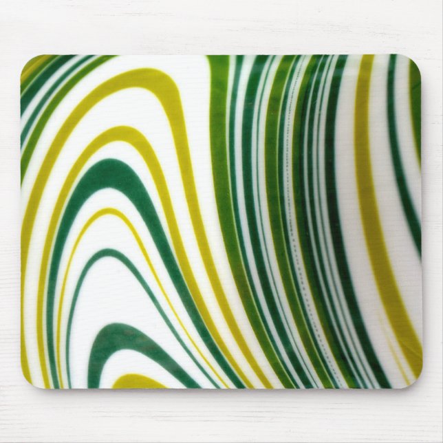 Green Swirl Mouse Pad (Front)