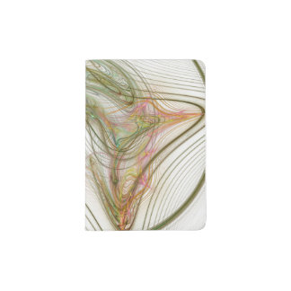 Green swirl passport holder