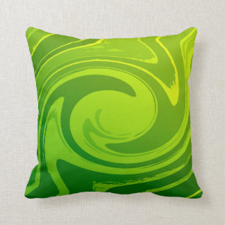 Green Swirl Sprite Cute Lovable Pillow