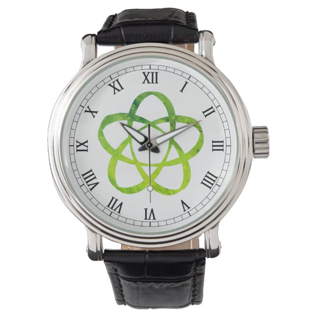 Green Swirl wristwatch (Front)