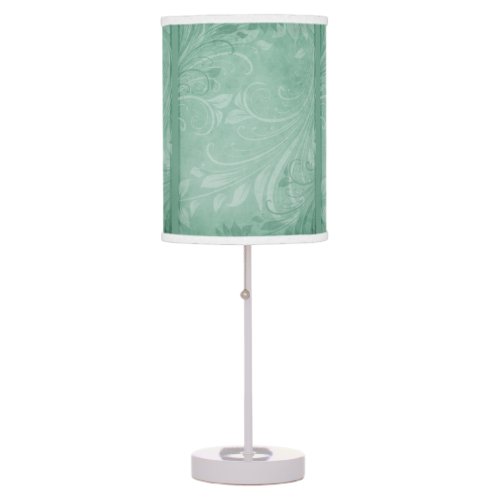 Green Swirls Table Lamp