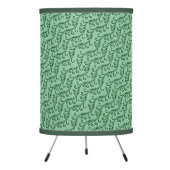 Green Swirly Vine Tripod Lamp (Front)