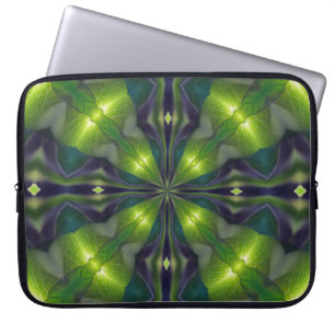 Green Synergy Fractal Computer Sleeve