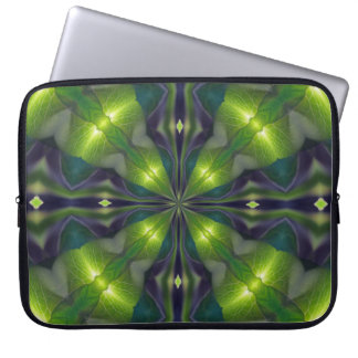 Green Synergy Fractal Computer Sleeve