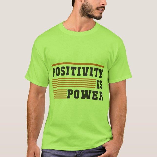 Green T-Shirt with Motivational -T-Shirt (Front)