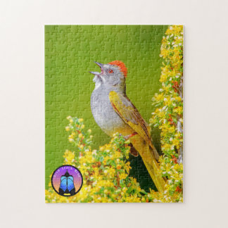 Green-tailed Towhee Jigsaw Puzzle