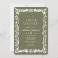 Green Talavera Tile Spanish Fiesta Bridal Shower