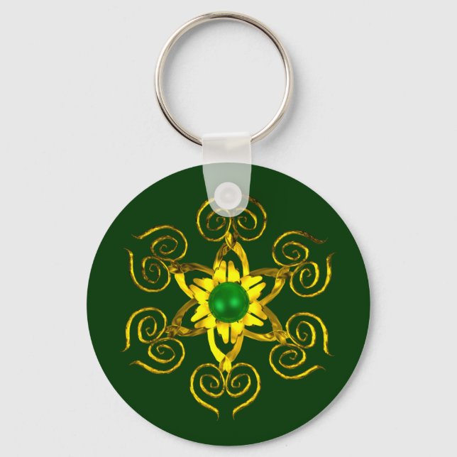 GREEN TALISMAN KEYCHAIN (Front)