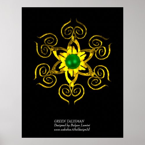 GREEN TALISMAN POSTER