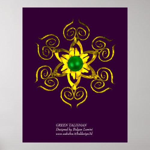 GREEN TALISMANpurple Poster