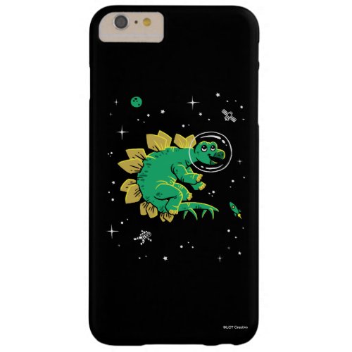 Green Tan Stegosaurus Dinos In Space Barely There iPhone 6 Plus Case