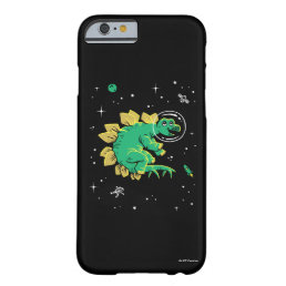 Green Tan Stegosaurus Dinos In Space Barely There iPhone 6 Case