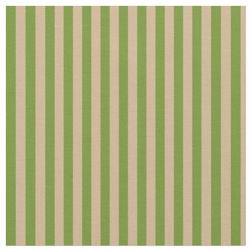 Green & Tan Stripes/Lines Pattern Fabric