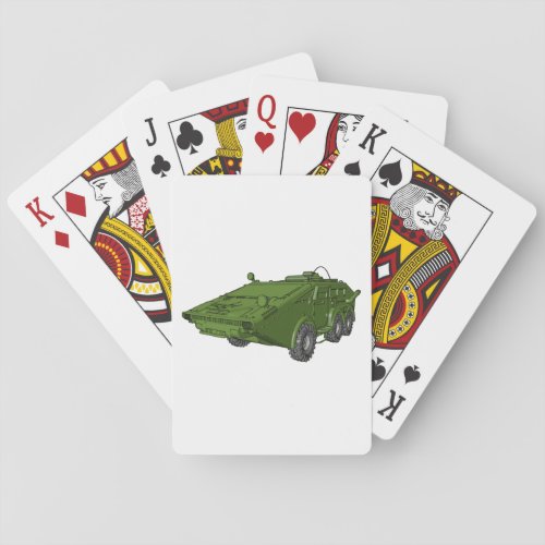 Green Tank Playing Cards