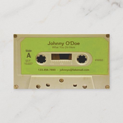 Customizable Green Tape Business Card Templates