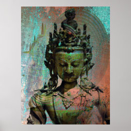 Green Tara Dakini Poster