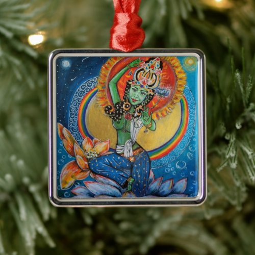 Green Tara Goddess Buddhism Meditation _BHKatti Metal Ornament