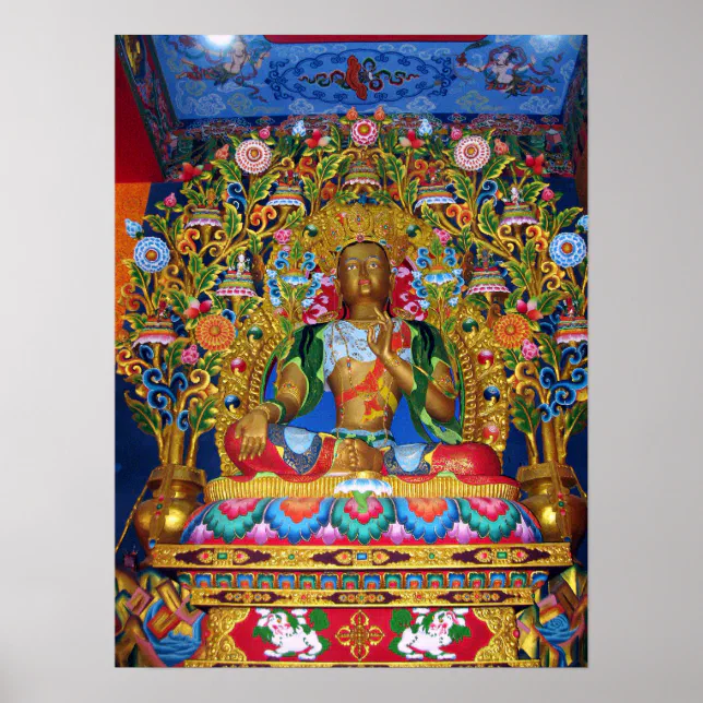 Green Tara Goddess Of Compassion Statue Poster Zazzle