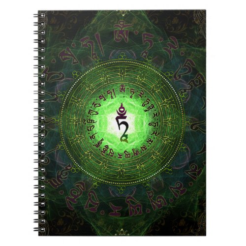 Green Tara _ Protection from dangers and suffering Notebook