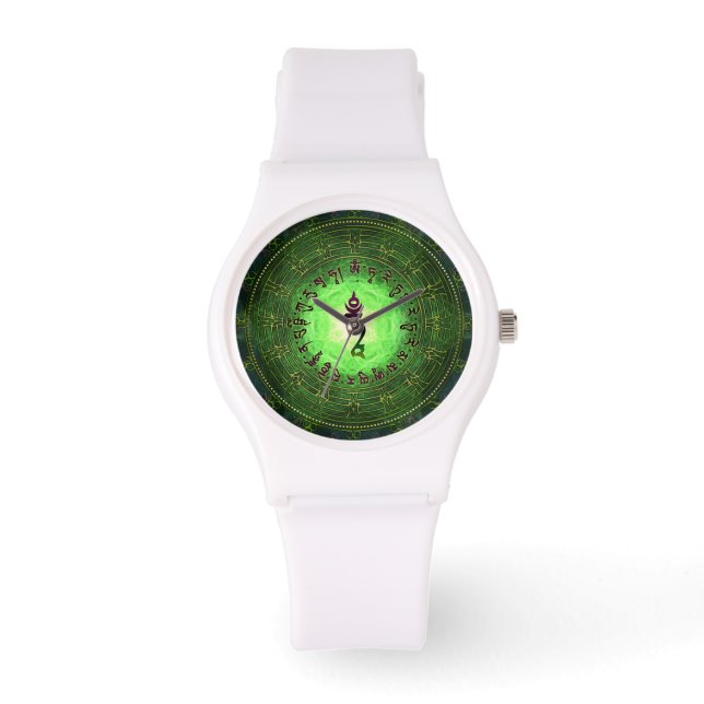 Green Tara - Protection from dangers and suffering Watch (Front)