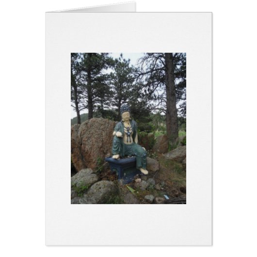 Green Tara Statue Card (Front)