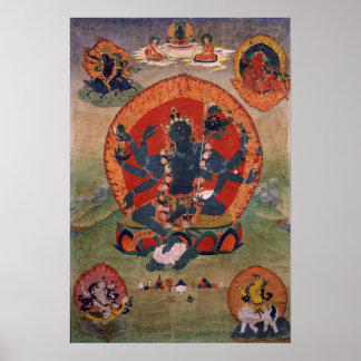 Green Tara Tibetan Buddhist Deity Poster