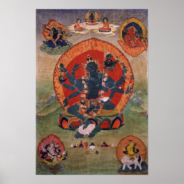 Green Tara Tibetan Buddhist Deity Poster (Front)
