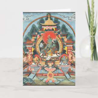 Green Tara with Om Mani Padme Hum Letterpress Thank You Card