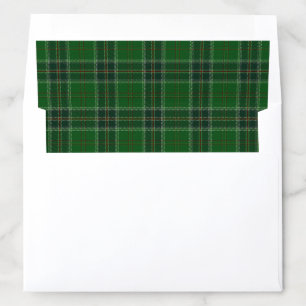 Green Tartan Pattern Envelope Liner