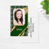 Green tartan photo background (Desk)
