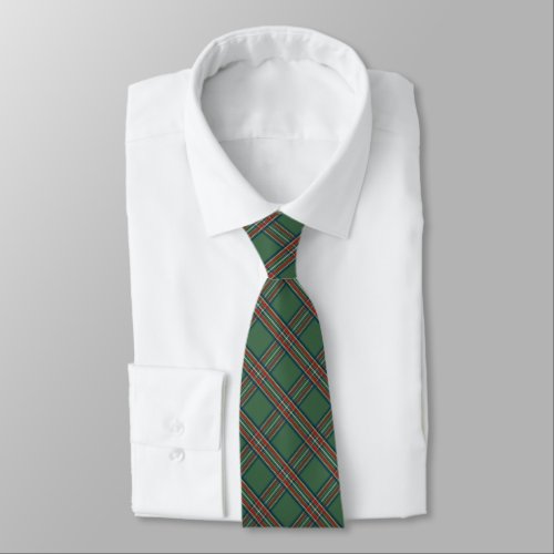 Green Tartan Plaid Neck Tie